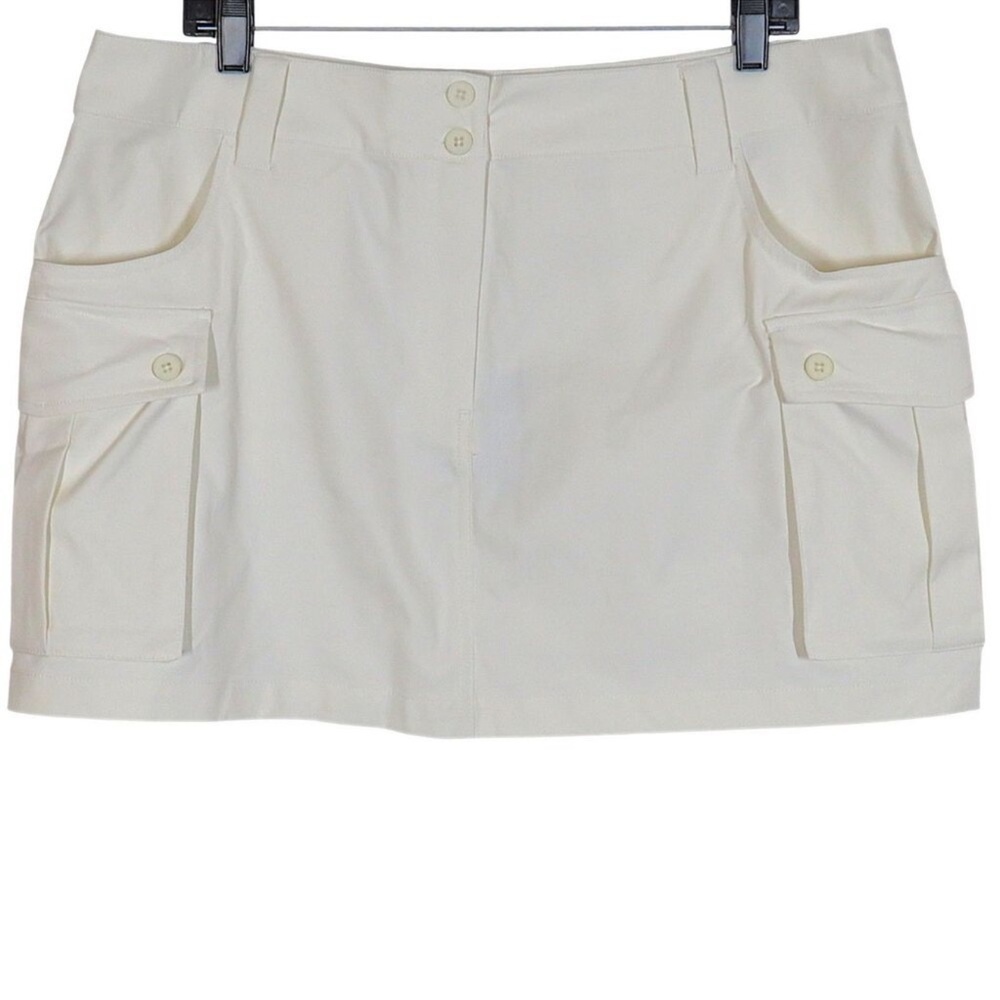 HALARA Cream Cargo Skirt with Pockets. Size XL. NWT. Soft stretch fabric
